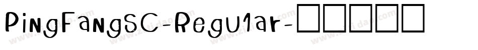 PingFangSC-Regu1ar字体转换