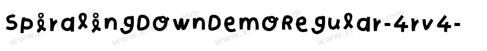SpiralingDownDemoRegular-4rv4字体转换