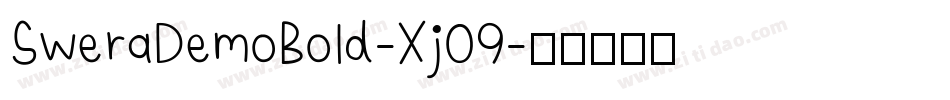 SweraDemoBold-Xj09字体转换