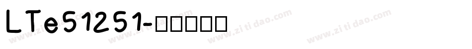 LTe51251字体转换