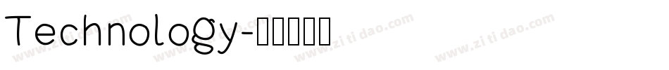Technology字体转换