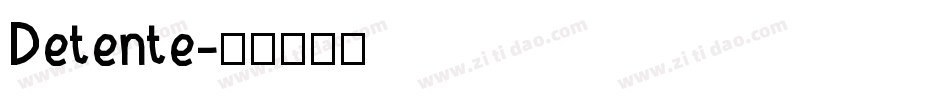 Detente字体转换