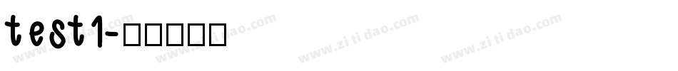 test1字体转换