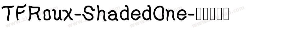 TFRoux-ShadedOne字体转换