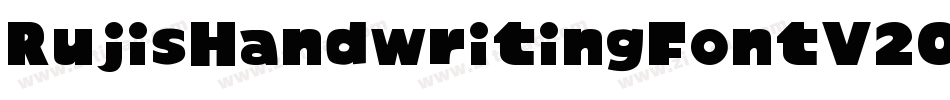 RujisHandwritingFontV20-vrqZ字体转换