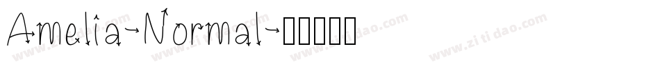 Amelia-Normal字体转换