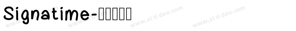Signatime字体转换