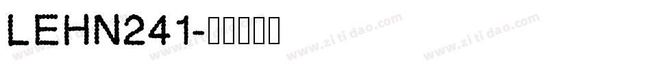 LEHN241字体转换