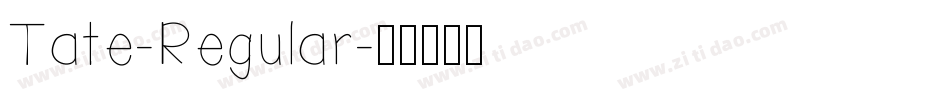 Tate-Regular字体转换
