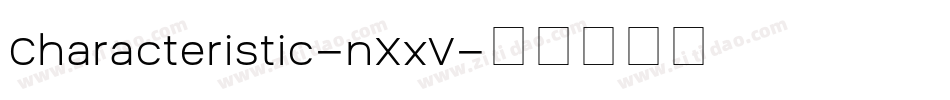Characteristic-nXxV字体转换