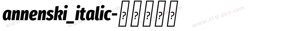 annenski_italic字体转换