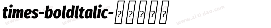 times-boldltalic字体转换