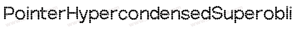 PointerHypercondensedSuperoblique-KPnX字体转换