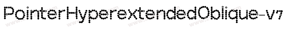 PointerHyperextendedOblique-v7L9字体转换