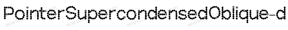 PointerSupercondensedOblique-dXEZ字体转换
