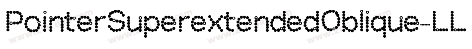 PointerSuperextendedOblique-LLx3字体转换