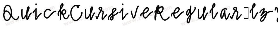 QuickCursiveRegular-lzY0字体转换