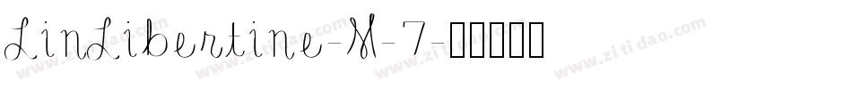 LinLibertine-M-7字体转换