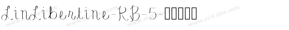 LinLibertine-RB-5字体转换