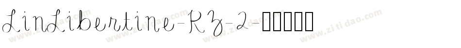 LinLibertine-RZ-2字体转换