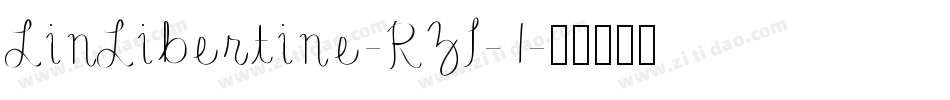 LinLibertine-RZI-1字体转换