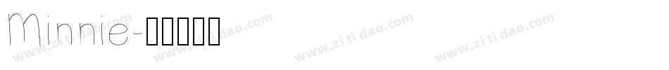 Minnie字体转换