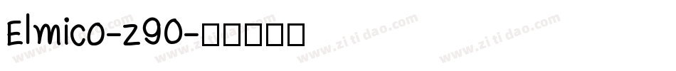 Elmico-z90字体转换