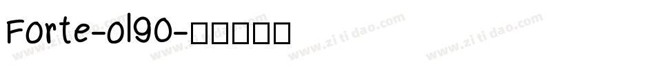 Forte-ol90字体转换