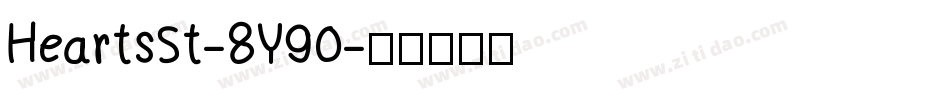 HeartsSt-8Y90字体转换