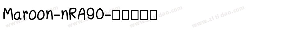 Maroon-nRA90字体转换