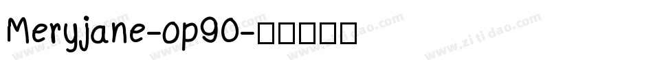 Meryjane-op90字体转换