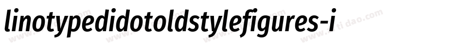 linotypedidotoldstylefigures-italic字体转换