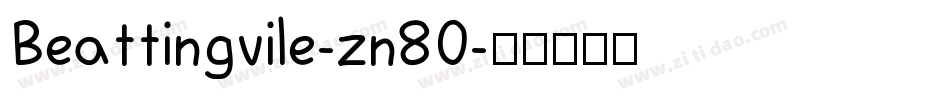 Beattingvile-zn80字体转换