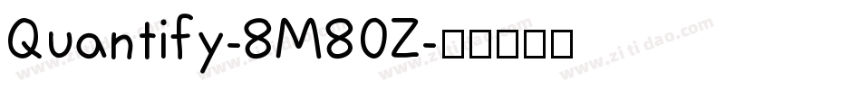Quantify-8M80Z字体转换