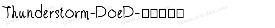 Thunderstorm-DoeD字体转换
