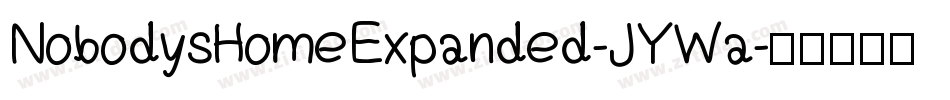 NobodysHomeExpanded-JYWa字体转换