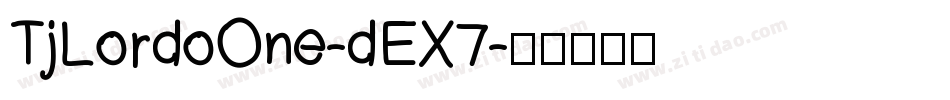 TjLordoOne-dEX7字体转换