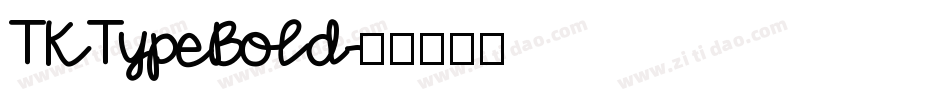 TKTypeBold字体转换