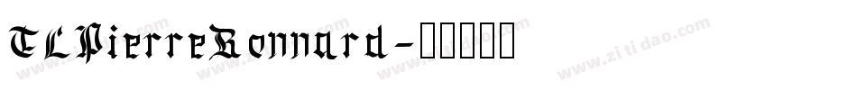 TLPierreBonnard字体转换