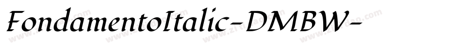 FondamentoItalic-DMBW字体转换
