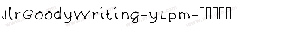 JlrGoofyWriting-yLpm字体转换