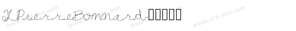 TLPierreBonnard字体转换