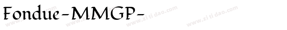 Fondue-MMGP字体转换
