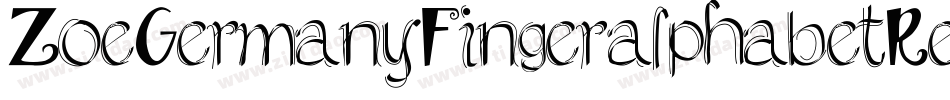 ZoeGermanyFingeralphabetRegular-mpvP字体转换