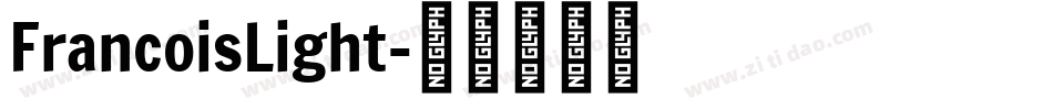 FrancoisLight字体转换