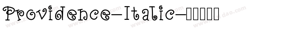 Providence-Italic字体转换