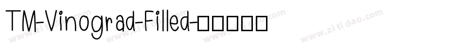 TM-Vinograd-Filled字体转换
