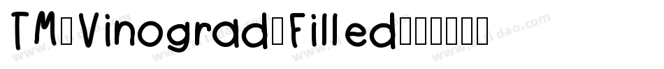 TM-Vinograd-Filled字体转换