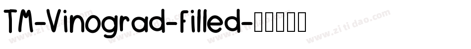 TM-Vinograd-Filled字体转换