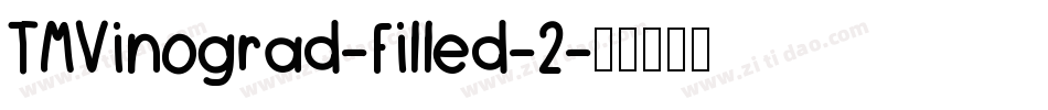 TMVinograd-Filled-2字体转换